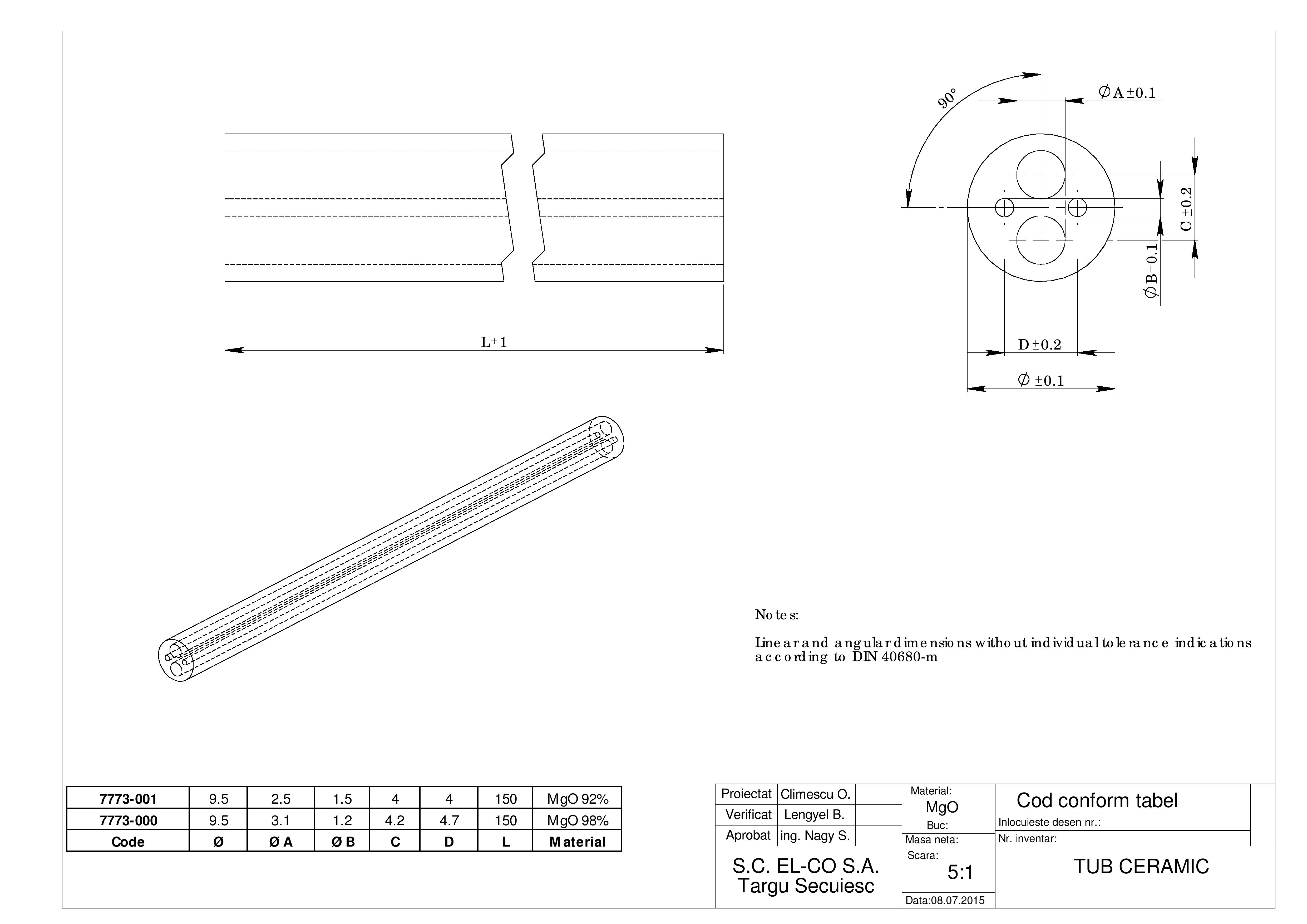 Tub ceramic MgO_7773-00X